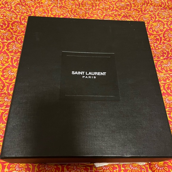 Saint Laurent Blue Suede Tribute Sandals - Picture 6 of 8